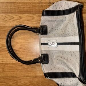 Polo by Ralph Lauren Black and Cream Shoulder Bag
